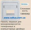 Панель коммункационной розетки 2-я (подпись) art.13016302 Цвет: Слоновая кость