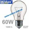 Лампочки накаливания 60Вт E27 | гофра