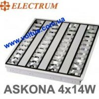 Растровые светильники встраиваемые ASKONA 4х14W ЭПРА B-FO-1138 Electrum