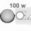 Светильники 100W Е27 IP54 E.Next Art. i002019 Круг 100 белый
