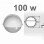Светильники 100W Е27 IP54 E.Next Art. i002021 Круг полузакрытый 100 белый