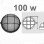 Светильники 100W Е27 IP54 E.Next Art. i002023 Круг металлическая решетка 100 белый